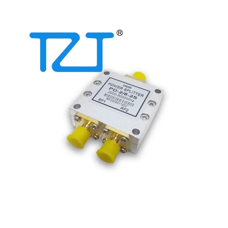 

TZT PD-2/8-2S 2000-8000 МГц микрополосный 2-полосный разветвитель мощности RF делитель мощности с гнездовым разъемом SMA
