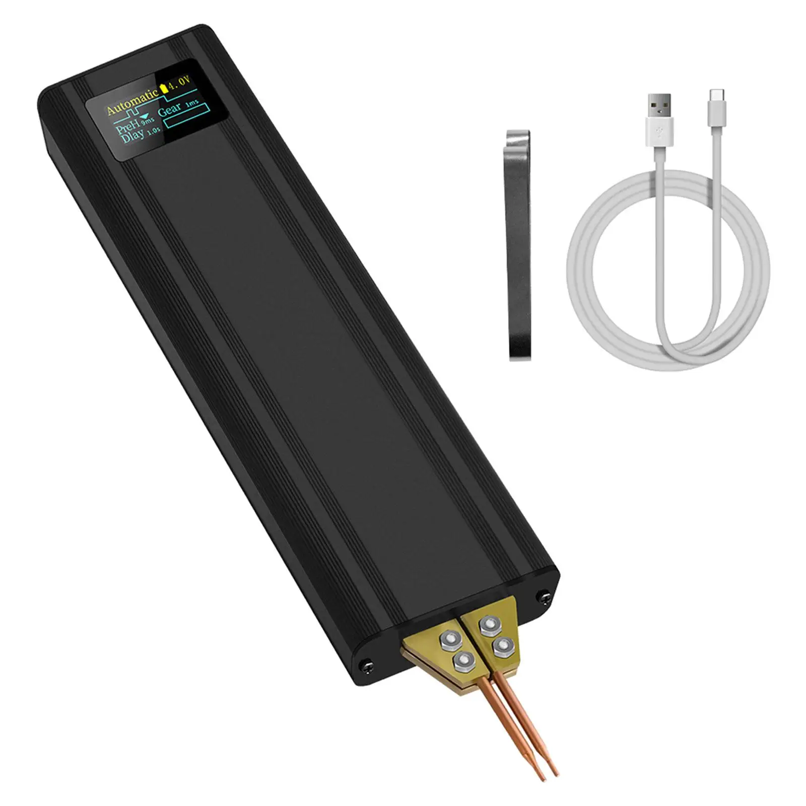 LCDスクリーン付きハンドヘルドニッケルシート溶接機,0.1〜0.2mm