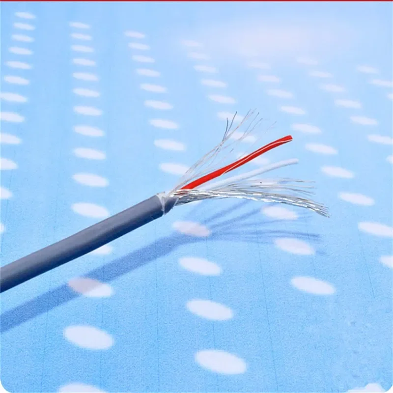 15meter Signal Cable 2 Core Tinned copper shielded Wire 28AWG Audio line signal cables audio cable wire Multi-core for amplifier