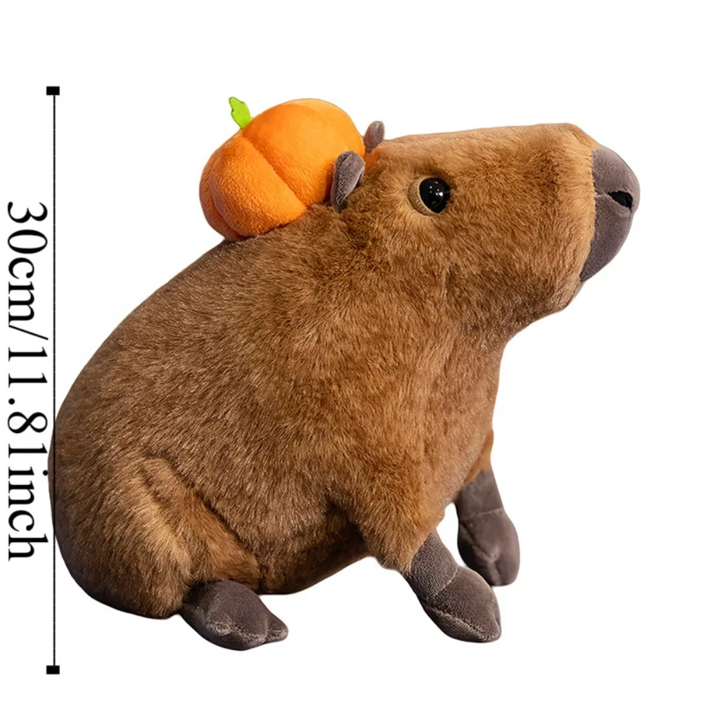 Schlafkissen Cartoon Capybara Plüschtier Simulation Flauschige Capybara Flauschige Puppe Weiches süßes Weihnachtsspielzeug