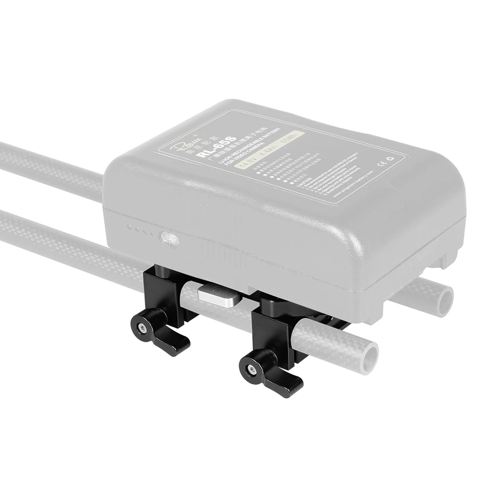 HDRIG быстросъемная V-образная Монтажная пластина аккумулятора с 15 мм двойным стержнем зажимные адаптеры для DSLR-камер Blackmagic URSA Mini DJI