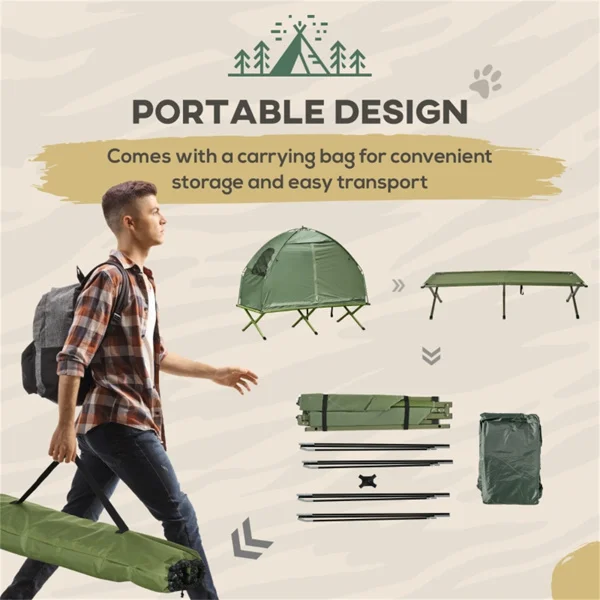 Z3 Outdoor elevated cot Folding Tent Instant Pop Up Tent Portable Automatic Waterproof Camping Tent With Canopy Hiking Picnic