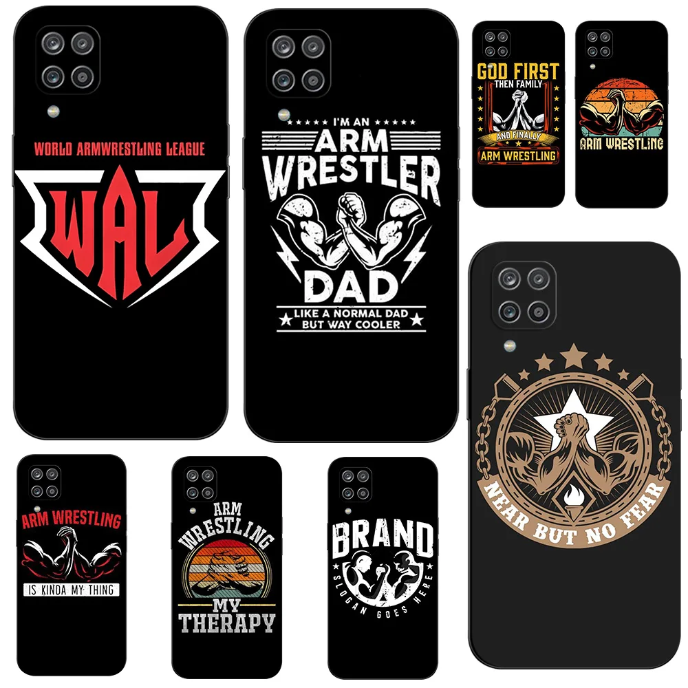 For Samsung A12 M12 Case Phone Cover On Samsung Galaxy SM-A125F M12 M127  Black Tpu Case arm wrestling