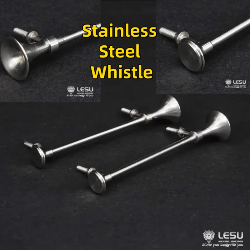 

LESU For 1/14 Tamiya Tractor King GL American Truck Model Stainless Steel Whistle GW-K004 Rc Accessories