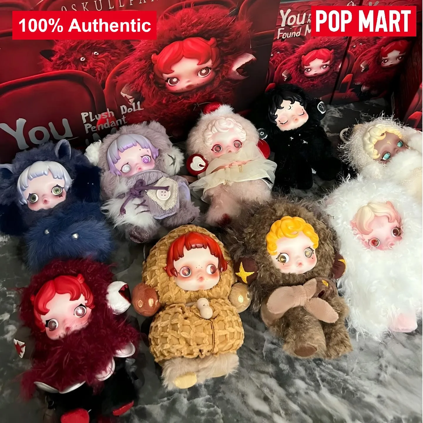 POPMART スカルパンダ YOU FOUND ME シリーズ ブラインドボックス グッズバッグ デスクトップデコレーション キュートモデル ギフト 女の子向け ブラインドバッグ おもちゃ アニメフィギュア