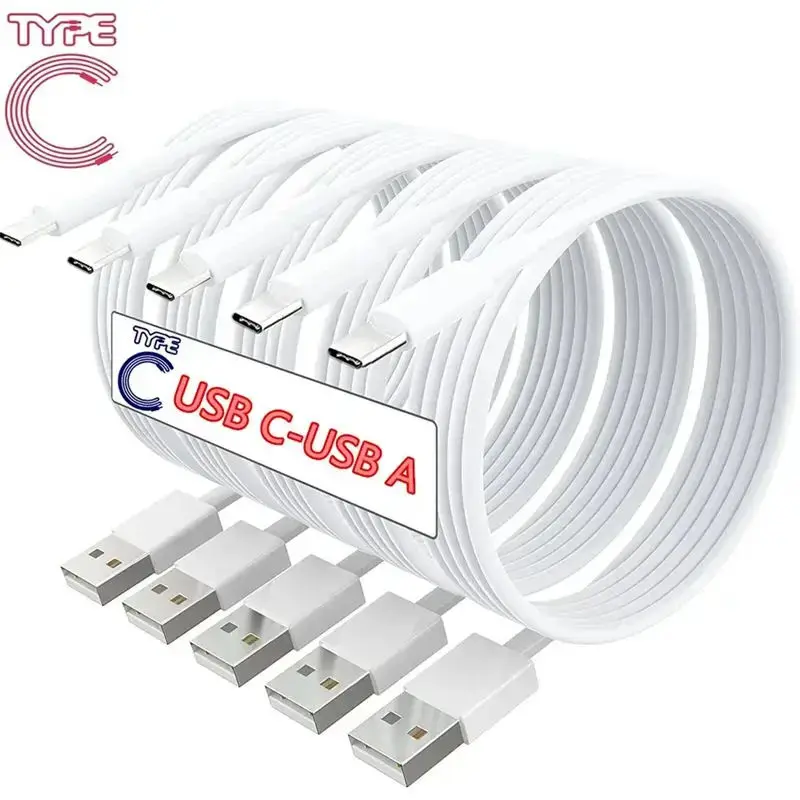 2.4A TPE USBA To Type C Fast Charging Data Sync Cable Mobile Cell Smartphone Charger For Samsung Xiaomi Huawei USB-C Quick Cord