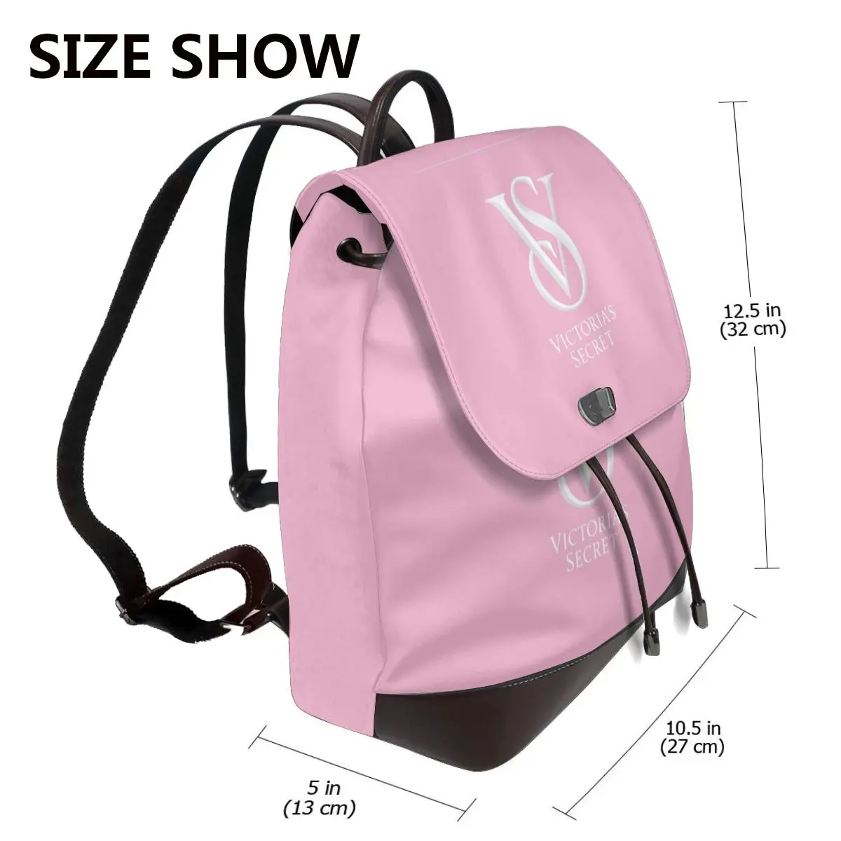 New Womens Multifunction Love-Victoria-S-Pink-Secret Backpack Casual Leather School Bag For Girls Fashion Travel Shoulder Bag