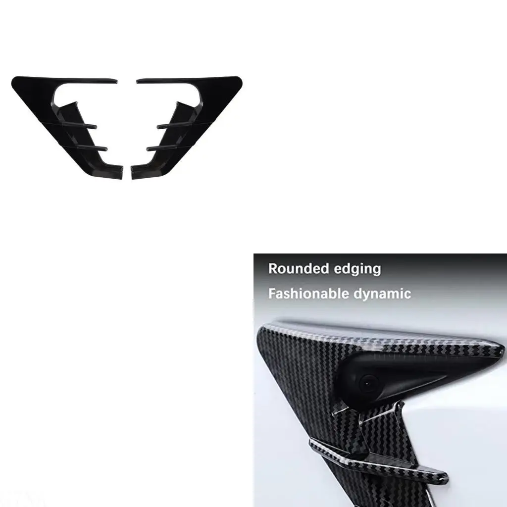 G7NA Suitable for  Side Camera Flanks ABS Anti-scratch Protective Cover Auto Decoration Wing Panel Spoiler Dust Sleeve
