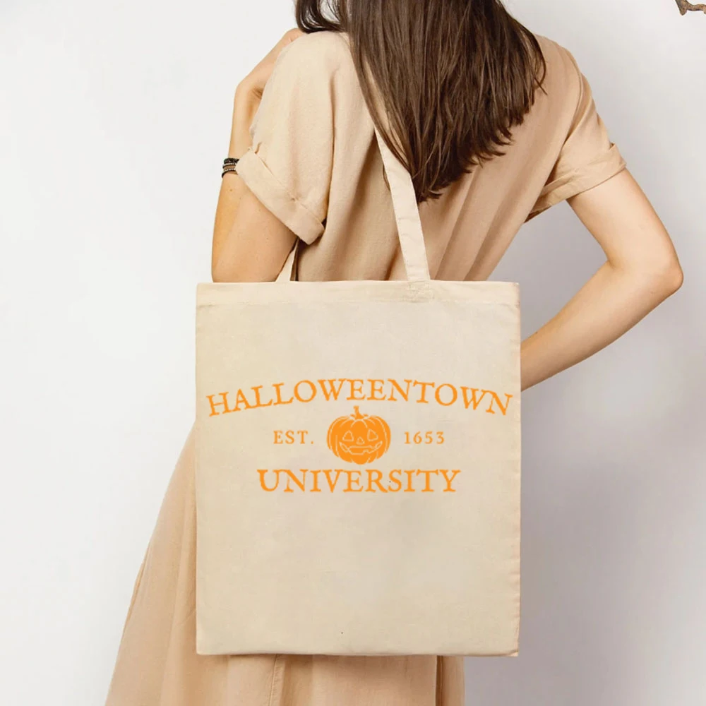 Halloweentown University Est 1653 Tote Bags Happy Halloween Women's Handbag Halloweentown 1653 Women's Handbag's Gift Tote Bag's