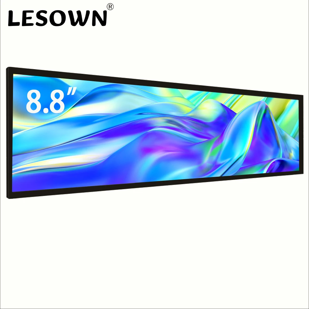 LESOWN Long Strip Display Module 8.8 inch 480x1920 IPS mini HDMI Compatible USB 5V Power Stretched Bar Secondary LCD Display