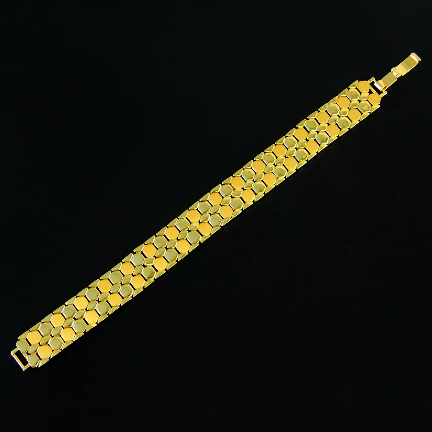 Arabisches Mode-Manschettenarmband, 21 Karat vergoldet, Oman, muslimische Brautarmbänder, Algerien, Damen, Hochzeit, Party, Vintage-Schmuck – Detail 7