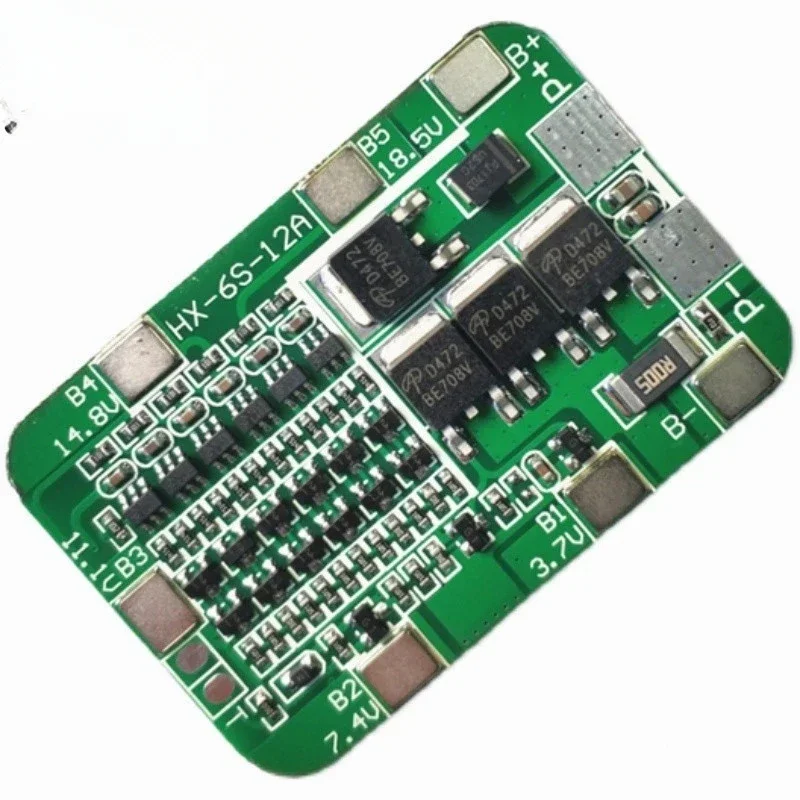 10pcs  6S 12A 24V PCB BMS Protection Board For 6 Pack 18650 Li-ion Lithium Battery Cell Module New Arrival