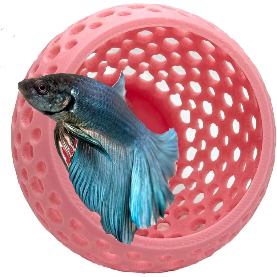 

Betta Bulb Hide 2.0 Betta Rest Fish Tank Orment Большая аквариумная пещера с присоской для небольшого аквариума Betta Habitat Shrimp H