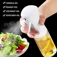 500ML Kitchen Oil Spray Container 2 In 1 Olive Oil Bottles Dispenser Cooking BBQ Plastic Oil Jar Kitchen Utensils Accessories