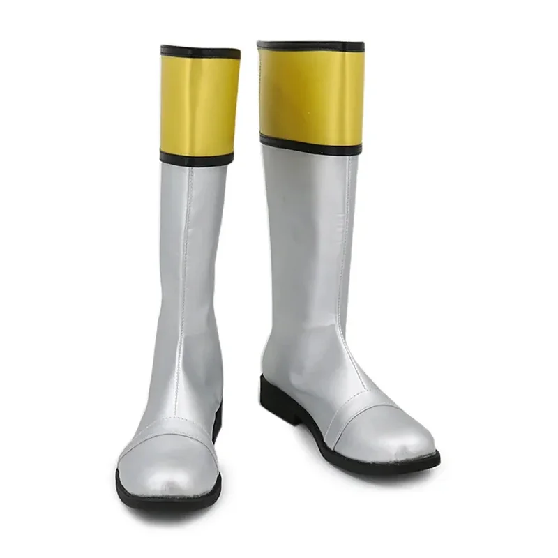 Realcos hyakujuu sentai gaoranger gaosilver tsukimaro ogami cosplay sapatos botas halloween cosplay traje acessório