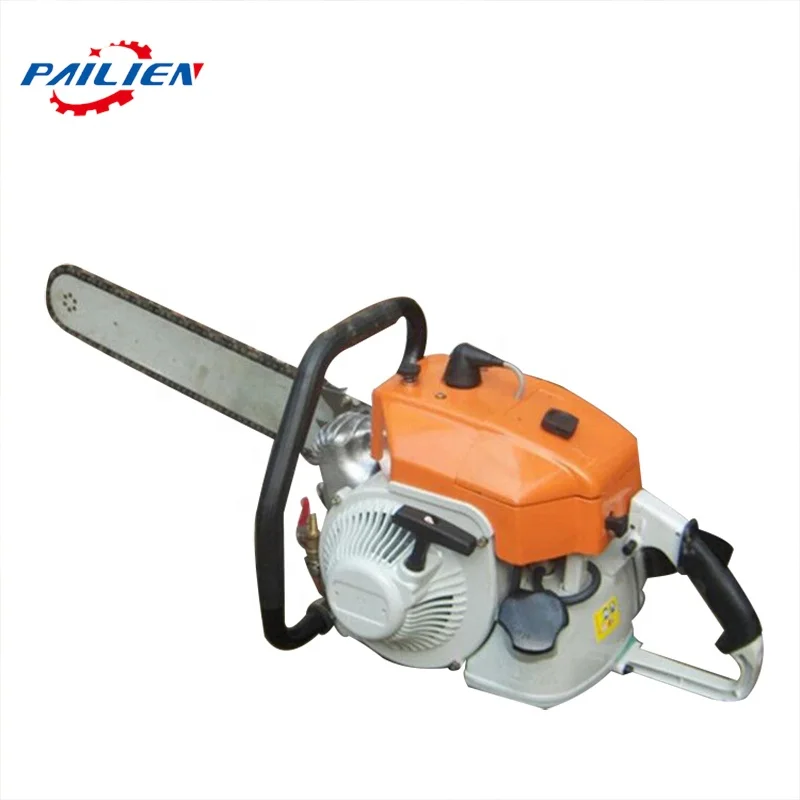 Gasoline chainsaw stone concrete cutting saw with diamond chain for Sale