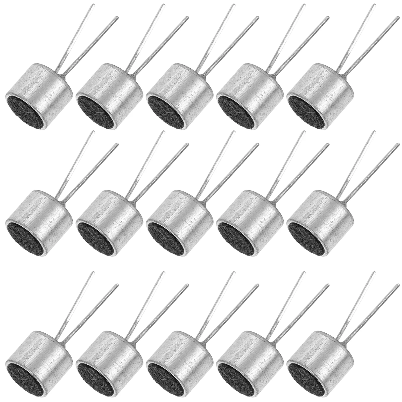 20Pcs Electret Condenser Microphone Pickups Cylinder Shape Mic Clear Sound Capture Friendly Materials Environmental