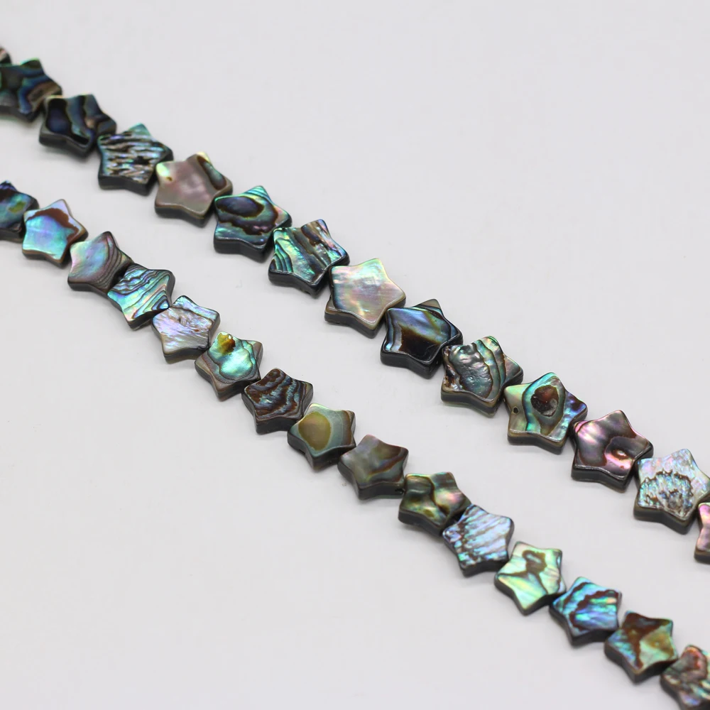 DIY Fünfzackige Sternperlen Abalone-Muschelperlen für Schmuckherstellung DIY Halskette Armband Ketten Ohrringe Zubehör – Detail 3