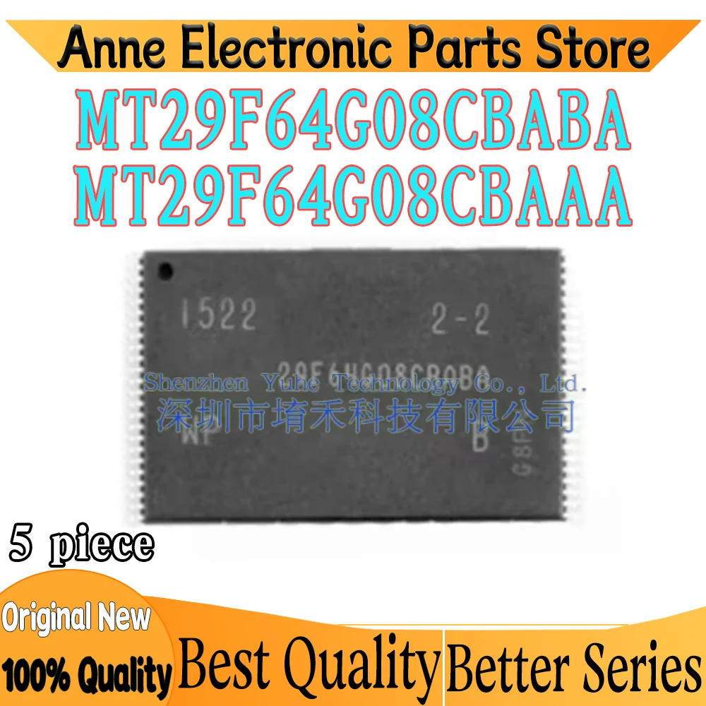 (5piece)100% New 29F64G08CBABA MT29F64G08CBABA MT29F64G08CBABAWP: B 29F64G08CBAAA MT29F64G08CBAAA MT29F64G08CBAA TSOP-48 Chips