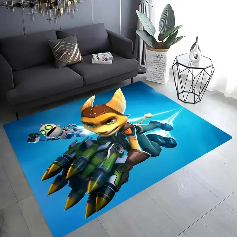 Ratchet & Clank game printing carpet  living room bedroom home decor garden lawn mat bathroom kitchen carpet birthday gift