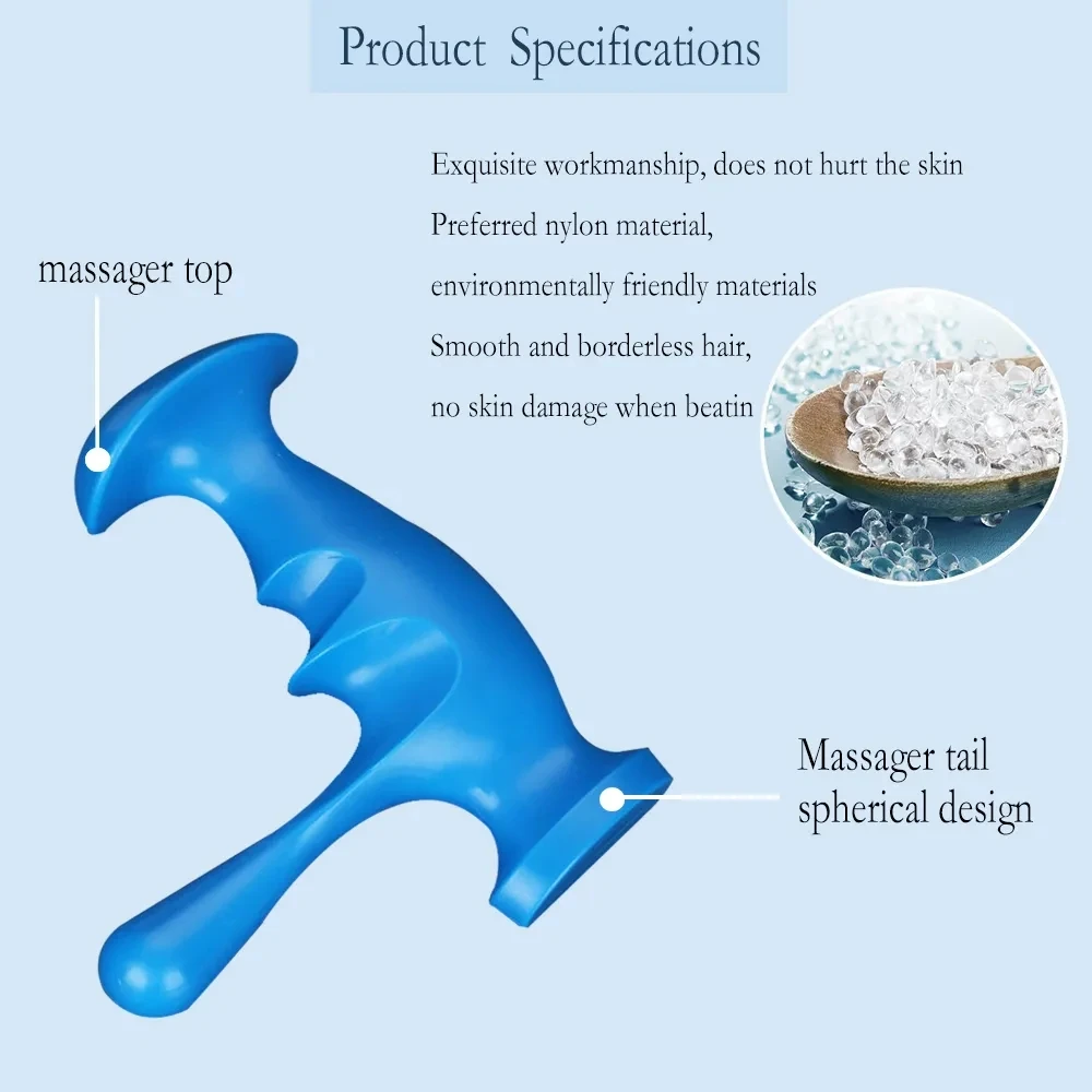 Portable T-massager Foot Thumb Trigger Point Press Back Acupoint Massage Fascia Muscle Relaxed Soothe Meridians Body Care Tools