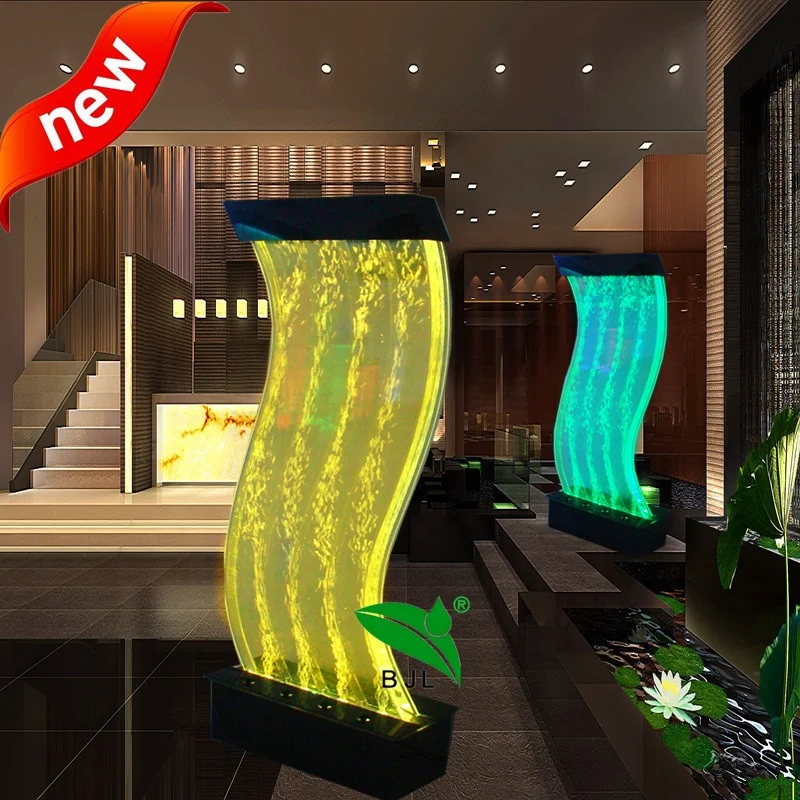 Customized. restaurant decorative partition wall LED dancing bubble wall