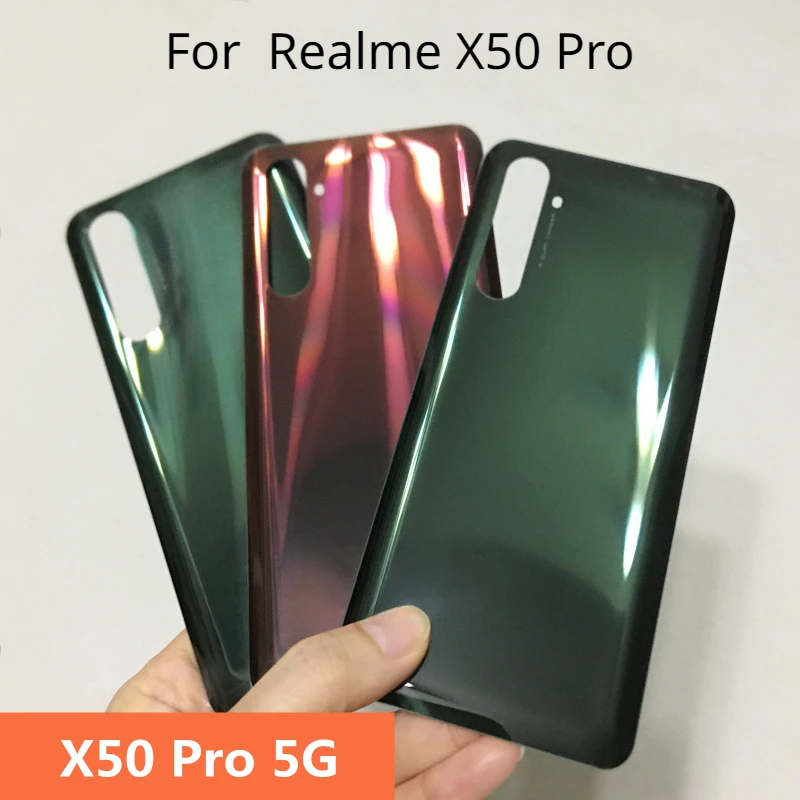 For OPPO Realme X50 Pro Back Battery Cover Rear Housing Door Glass Case for Realme X50 Pro Battery Cover 5G 6.44 inch