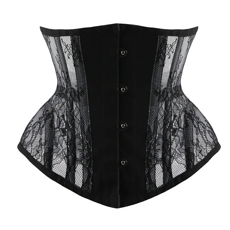 Woman Corset Lace Breathable Fishbone Waistband Female Outer Wear Summer Palace Corset Hourglass Waistband Shapewear