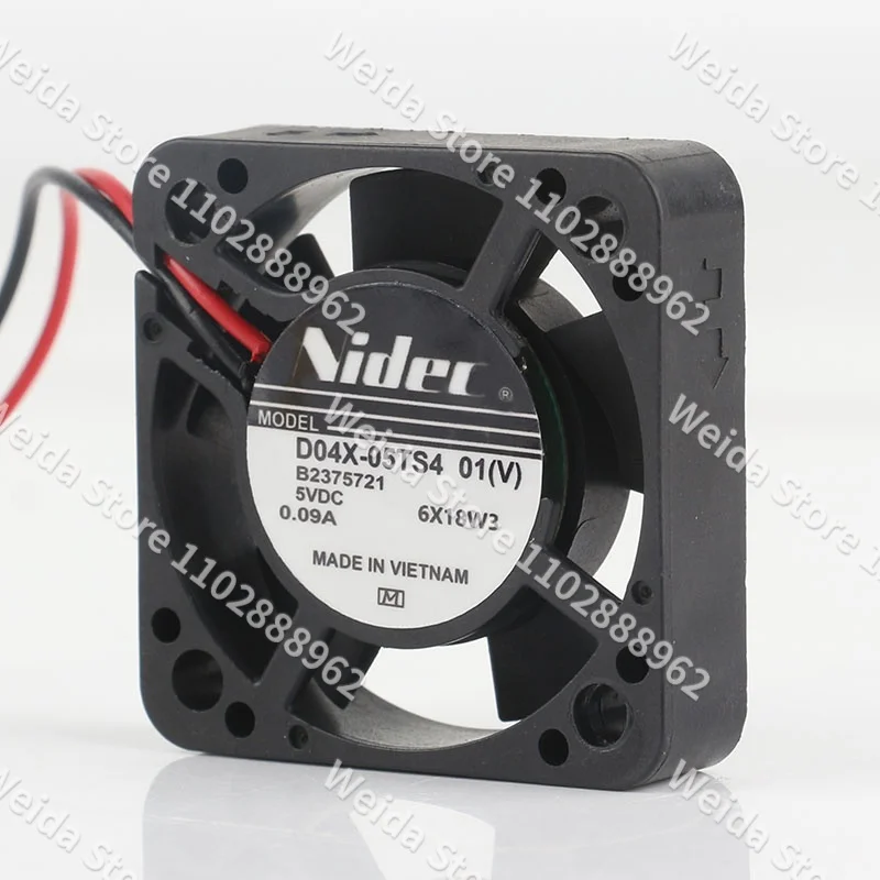 New Nidec DC 5V 0.09A AC EC 4010 router TV box Built-in 40X40X10MM double ball bearing 4CM D04X-05TS4 01 cooling fan
