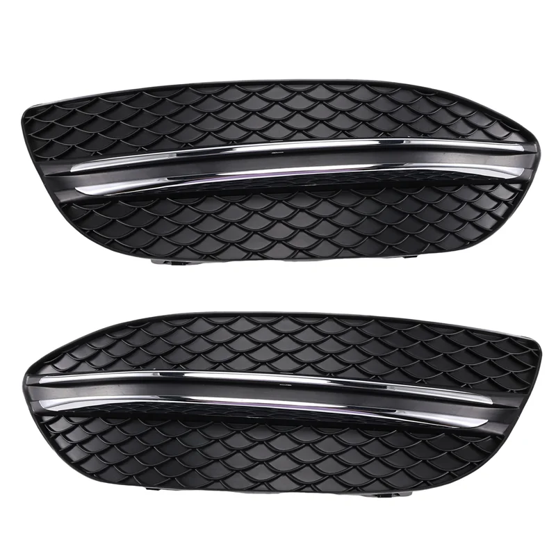 

Front Bumper Grille Fog Light Cover & Chrome Trims For C Class W205 C180 C200 C250 2058851223 2058851123-ABQF