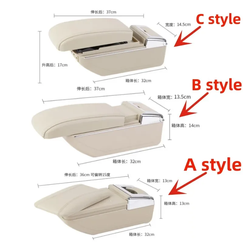 NOVITÀ per Renault zoe bracciolo box accessori universali per la modifica della console centrale dell\'auto doppio sollevato con ricarica USB