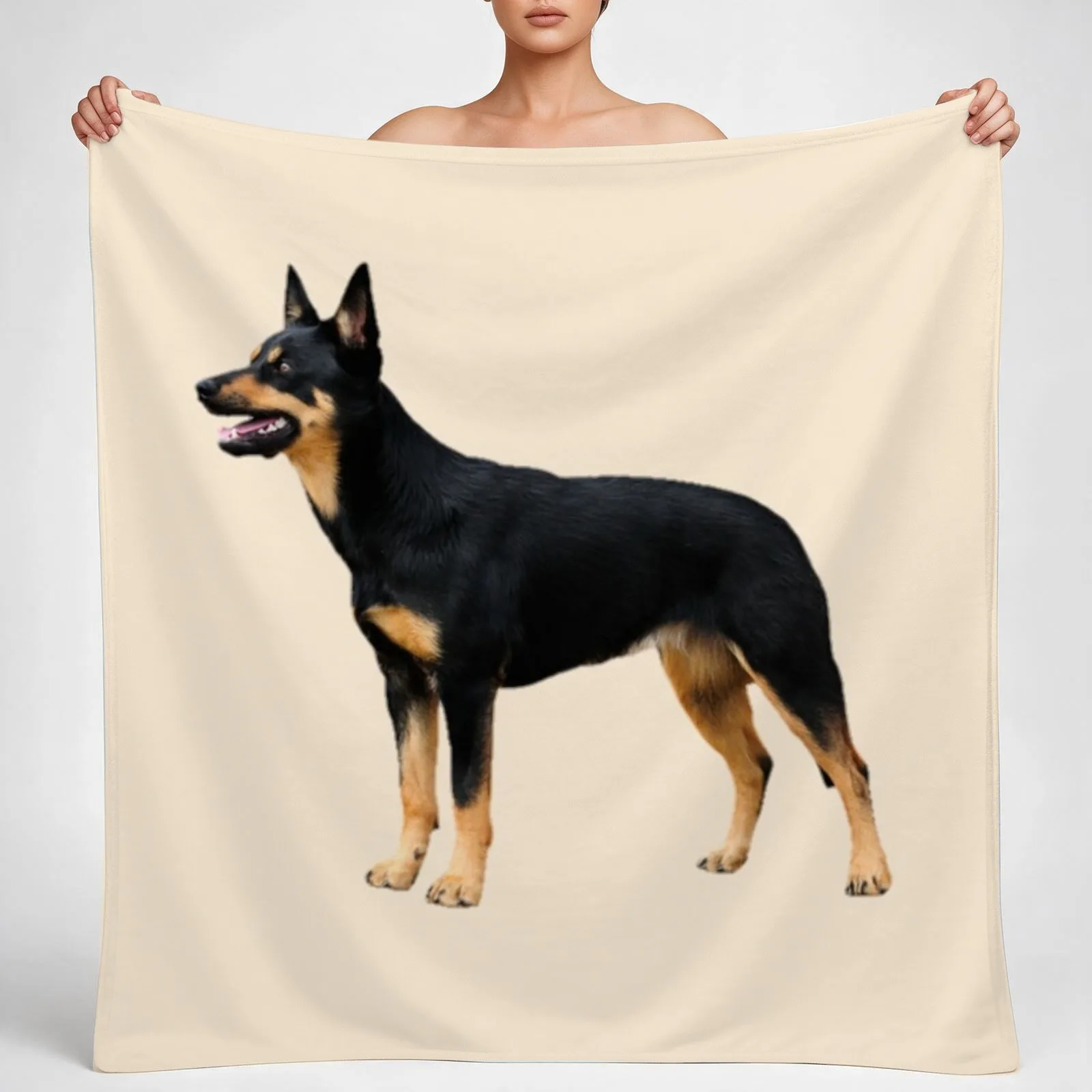 Kelpie Throw Blanket couch cozy soft plush fuzzy picnic outdoor blanket