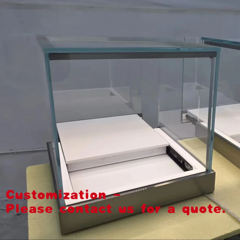 

custom.Commercial Grade Tempered Glass Countertop Showcase Anti Scratch Surface Premium Heavy Duty Jewelry Display