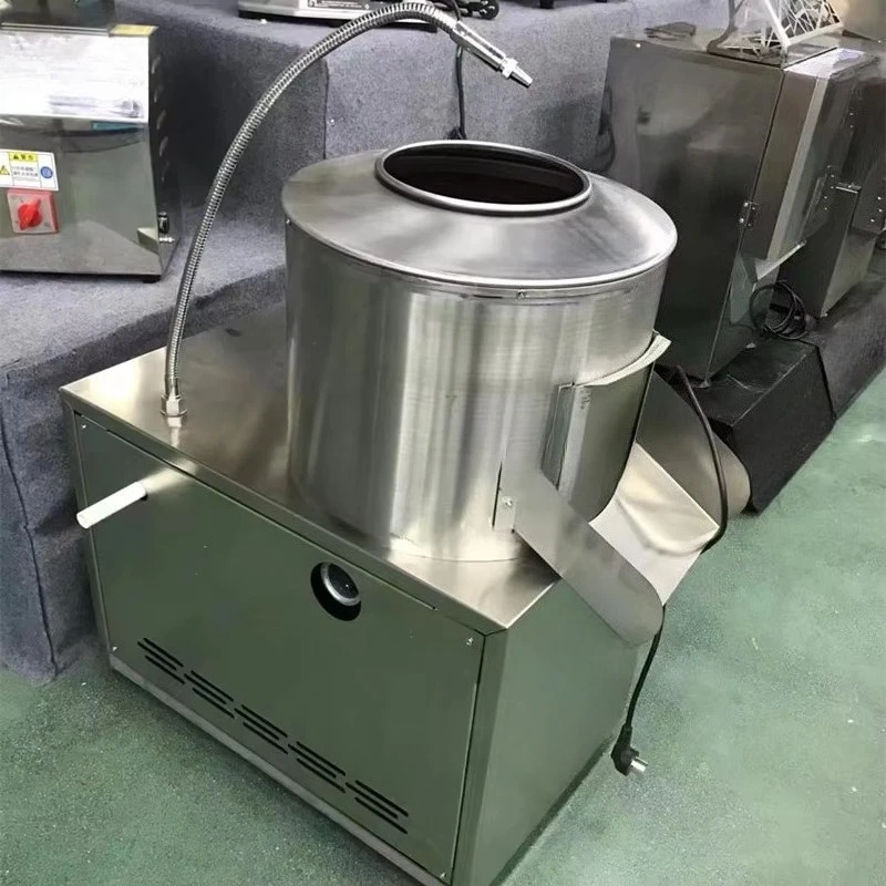 Commercial electric stainless steel potato peeler and carrot peeler with motor for restaurant catering equipment