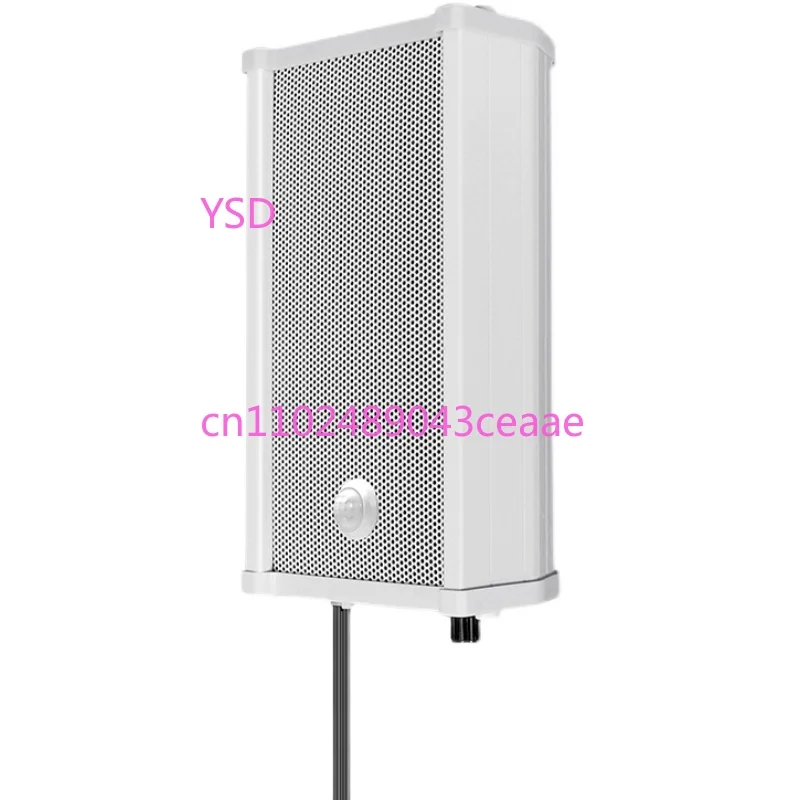 Outdoor Weatherproof PIR Motion Activated Column Speaker, Infrared Trigger MP3 Audio Player For Outdoor Broadcast