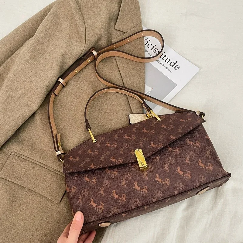 

Classic Luxury Designer Women's Messenger Bag High-Quality Leather Crossbody Shoulder Handbag For Ladies