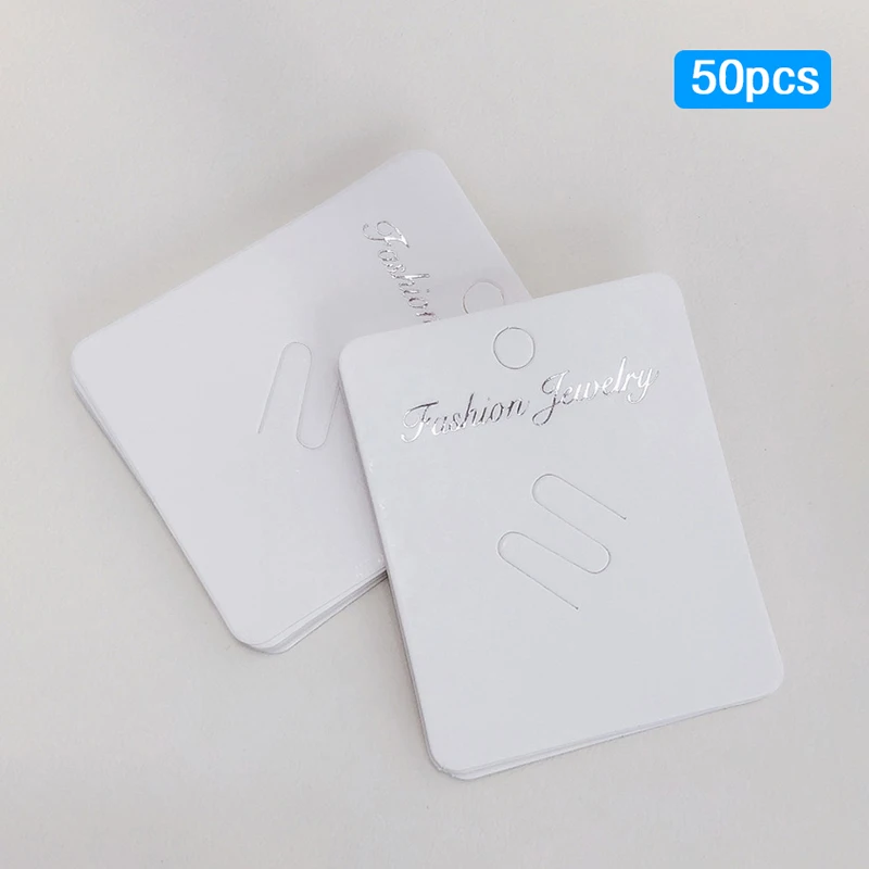 50 Stück Mode Broschen Display-Karten hochwertige Stifte leere Papier Tag Schmuck Verpackung Karten Verkauf hängen Preis Tag Karten