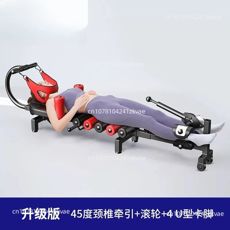 Lumbar Spine Stretcher Spinal Traction Device Medical Height Increase Fitness Legs Inverted Machine Soothing Bed