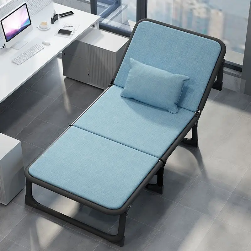Folding Bed Single Recliner Lunch Break Bed Office Nap Household Artifact Portable Camp Simple Escort