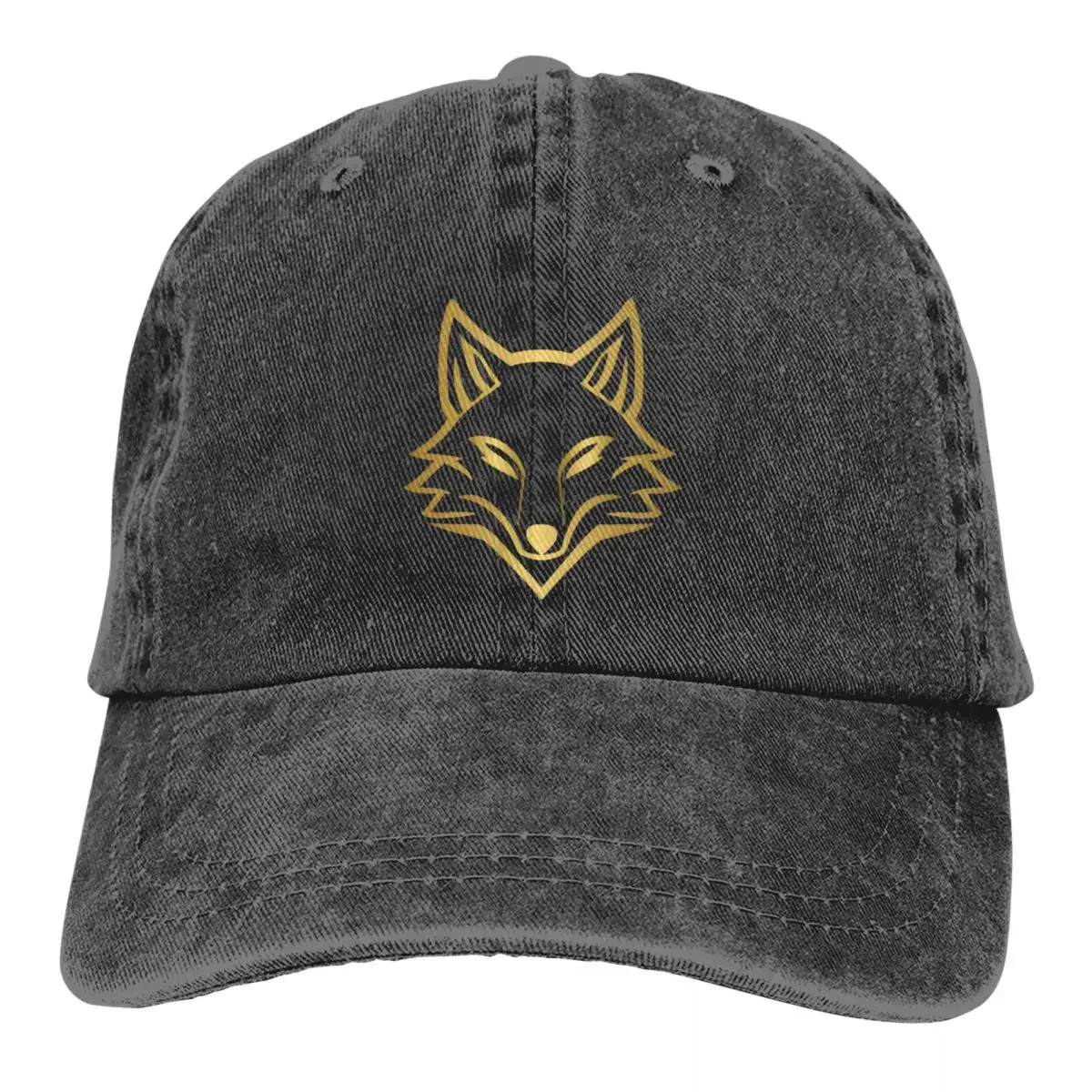 Howl At The Moon - Wolf Baseball Cap Unisex Style Distressed Washed Headwear Majestic Wolf Wild Side Workouts Hats Cap