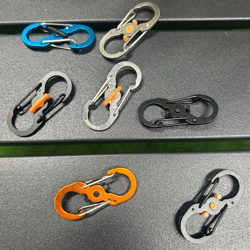 

New Outdoor Travel Backpack S Buckle Stainless Steel Anti-Theft Key Chain Hook Camping Accessories