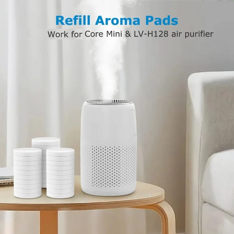 Paquete 30 almohadillas Aromas, almohadillas repuesto, Mini almohadillas aceite esencial para LVH128, envío directo