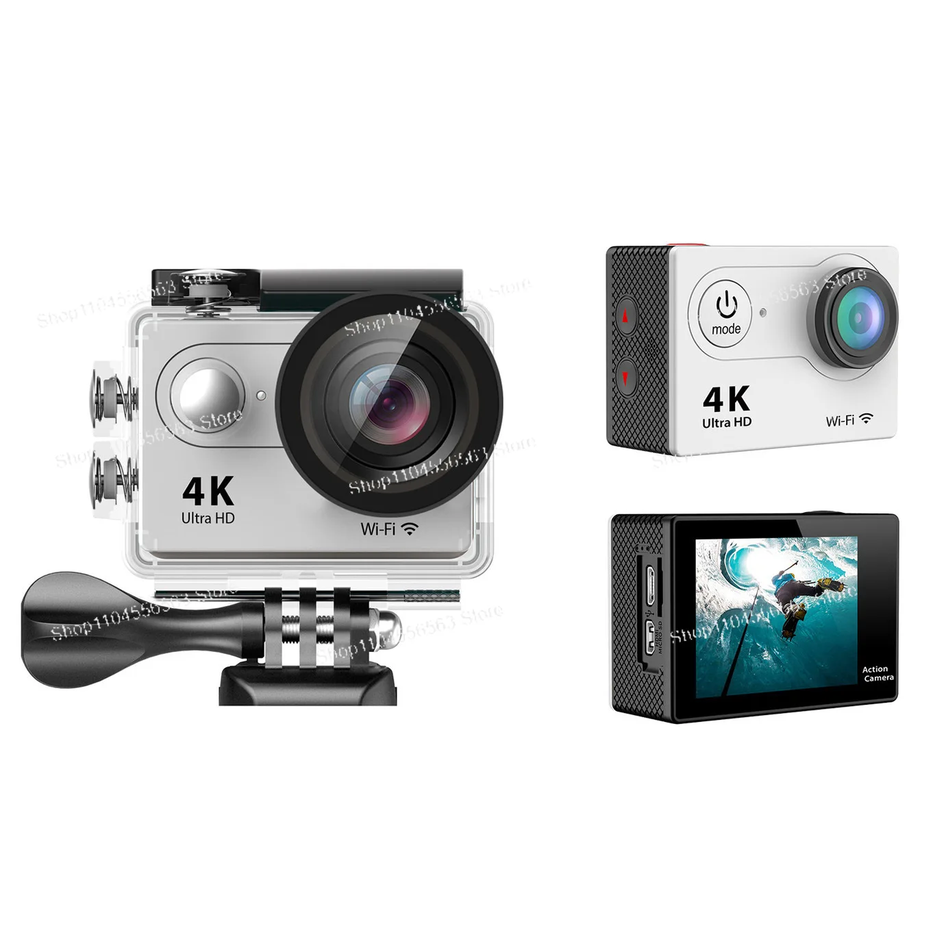 Waterproof Action Camera with WiFi - Digital DV Camera for Diving, Cycling and Sports Recording