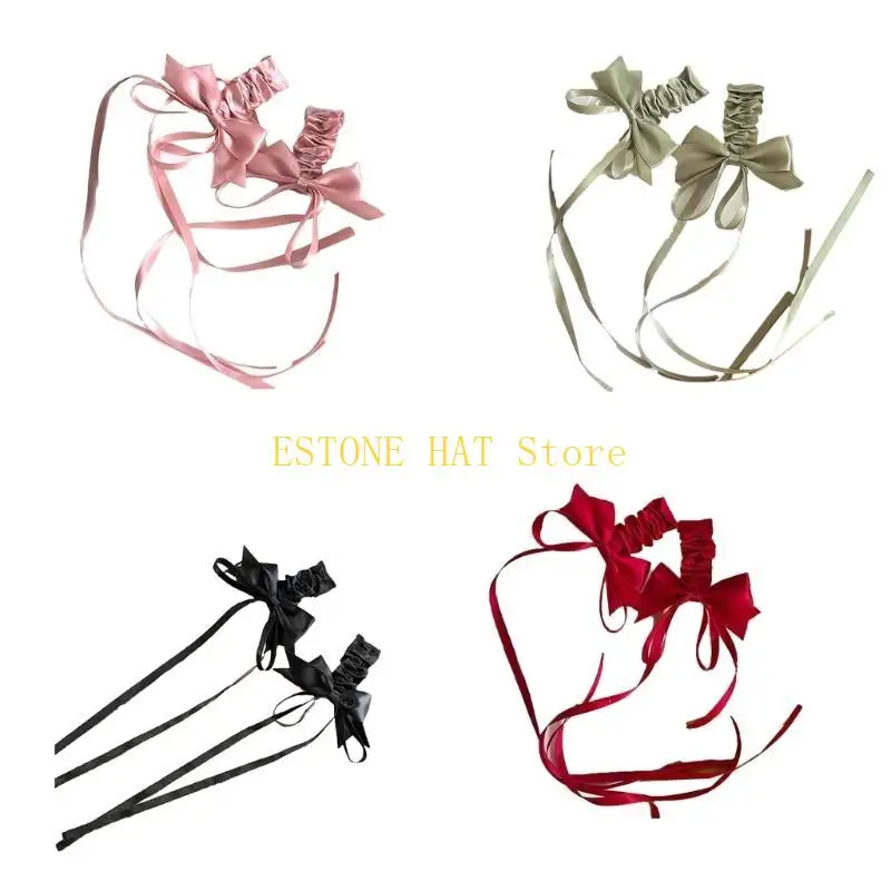

49MF Fairy Flat Clips Hairpin Y2K-Style Balletcore Headdress Bunches Accessories