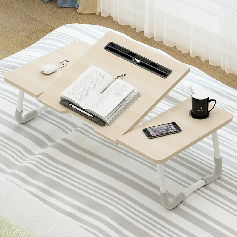

Bed table folding small table dormitory writing college student simple desk bedroom sitting lazy computer bed