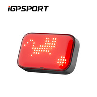 iGPSPORT ET6 Smart Expression Bike Tail Light with Customizable Emoji and Brake Warning USB Rechargeable Cycling Rear Light