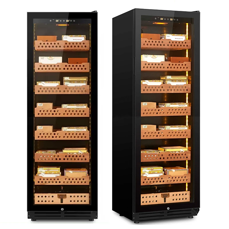 

JiuFu Luxury Large Cigar Humidor Humidifier Modern Thermoelectr Electrical Cigar Humidor Cabinet Cooler