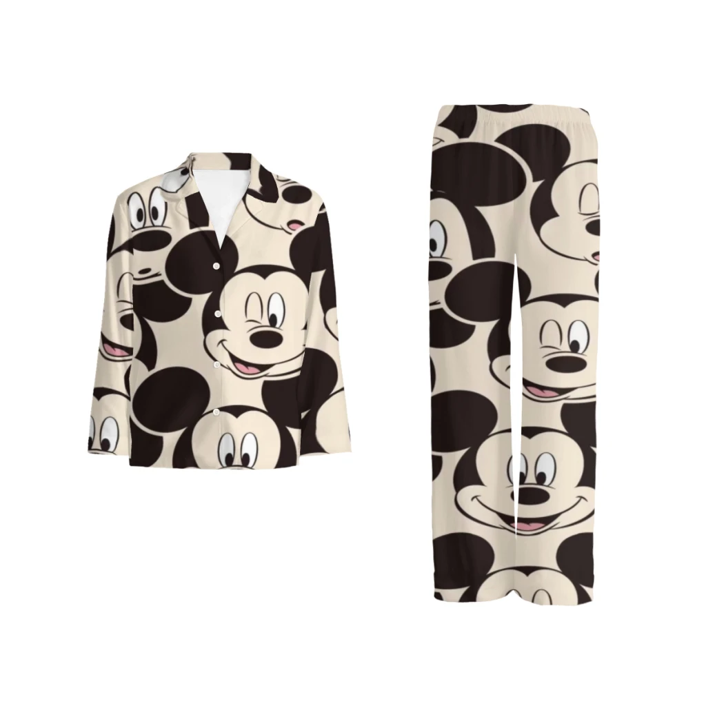 

Disney Mickey Mouse White pajamas, Minso's selected patterns, cute style