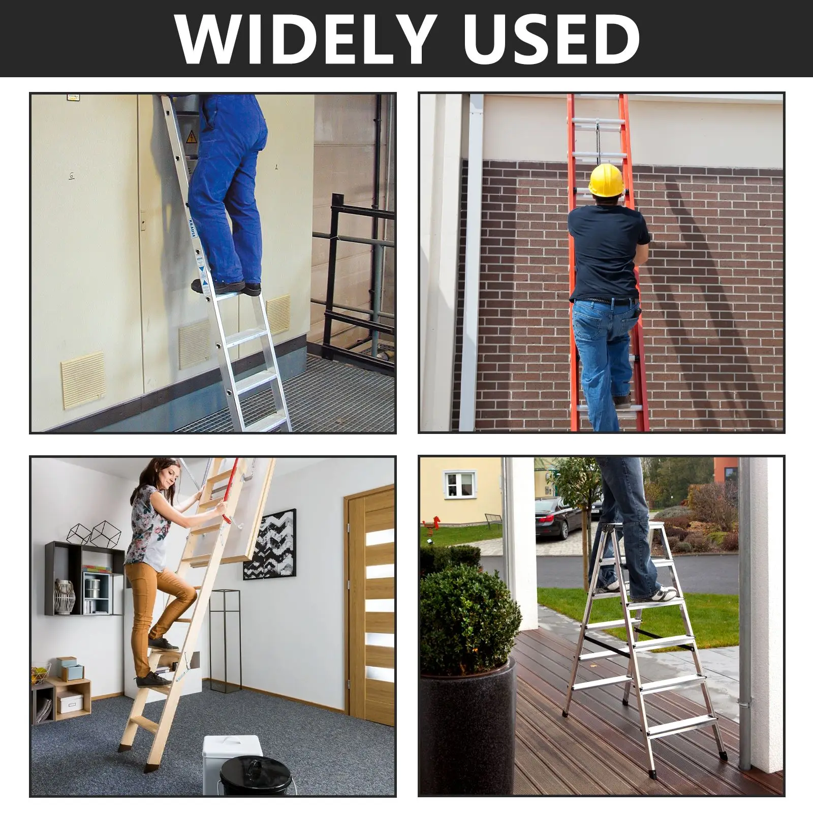 4 Stuks Stap Ladder Voeten Covers Antislip Ladder Voeten Rubberen Pad Ladder Uitbreiding Meubels Mat Stoel Been Bescherm cover Thuis Supply