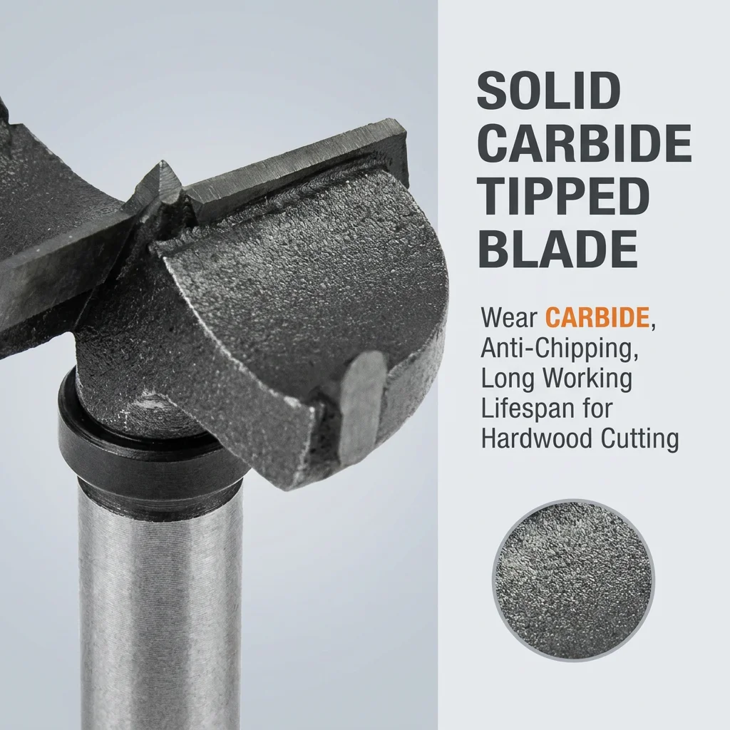 Tungsten Steel Hard Alloy Wood Drill Bits Woodworking Hole Opener Drilling on Plasterboard / Plastic Boards / Wooden Board